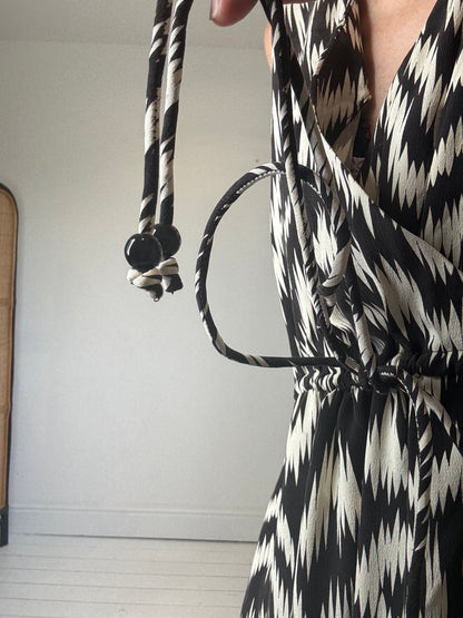 JAEGER mono print dress