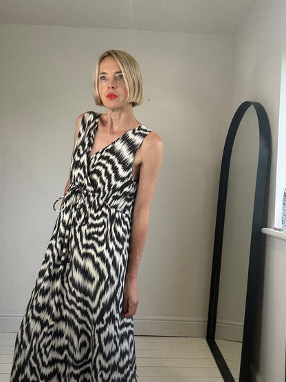 JAEGER mono print dress
