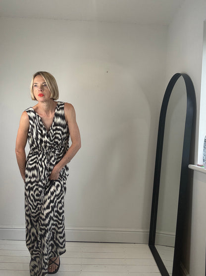 JAEGER mono print dress