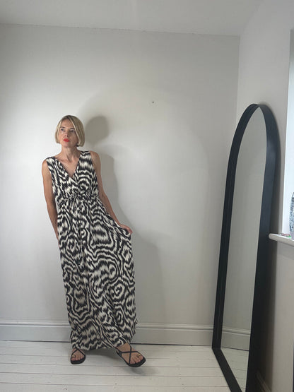 JAEGER mono print dress