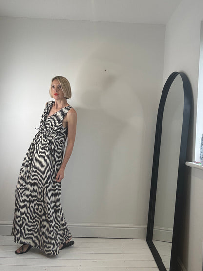 JAEGER mono print dress