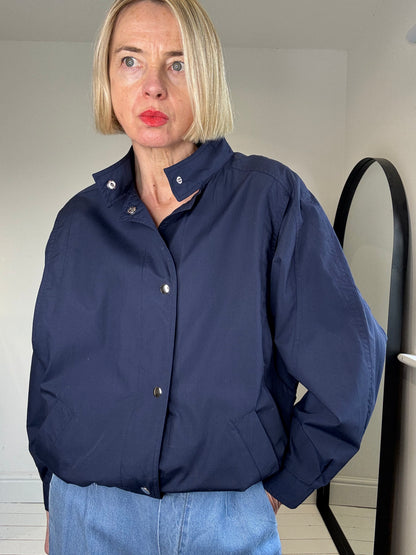 VINTAGE popper front windbreaker
