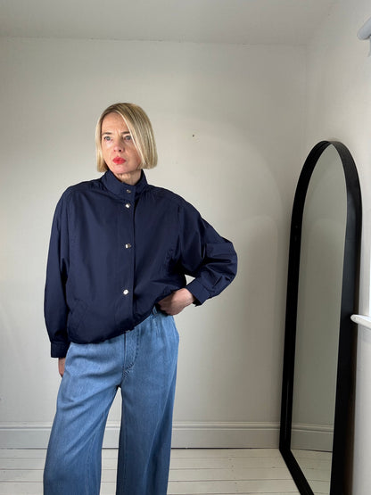 VINTAGE popper front windbreaker