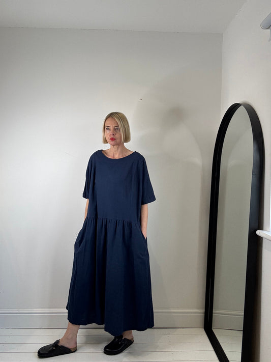 Organic cotton smock dress