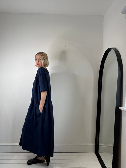 Organic cotton smock dress