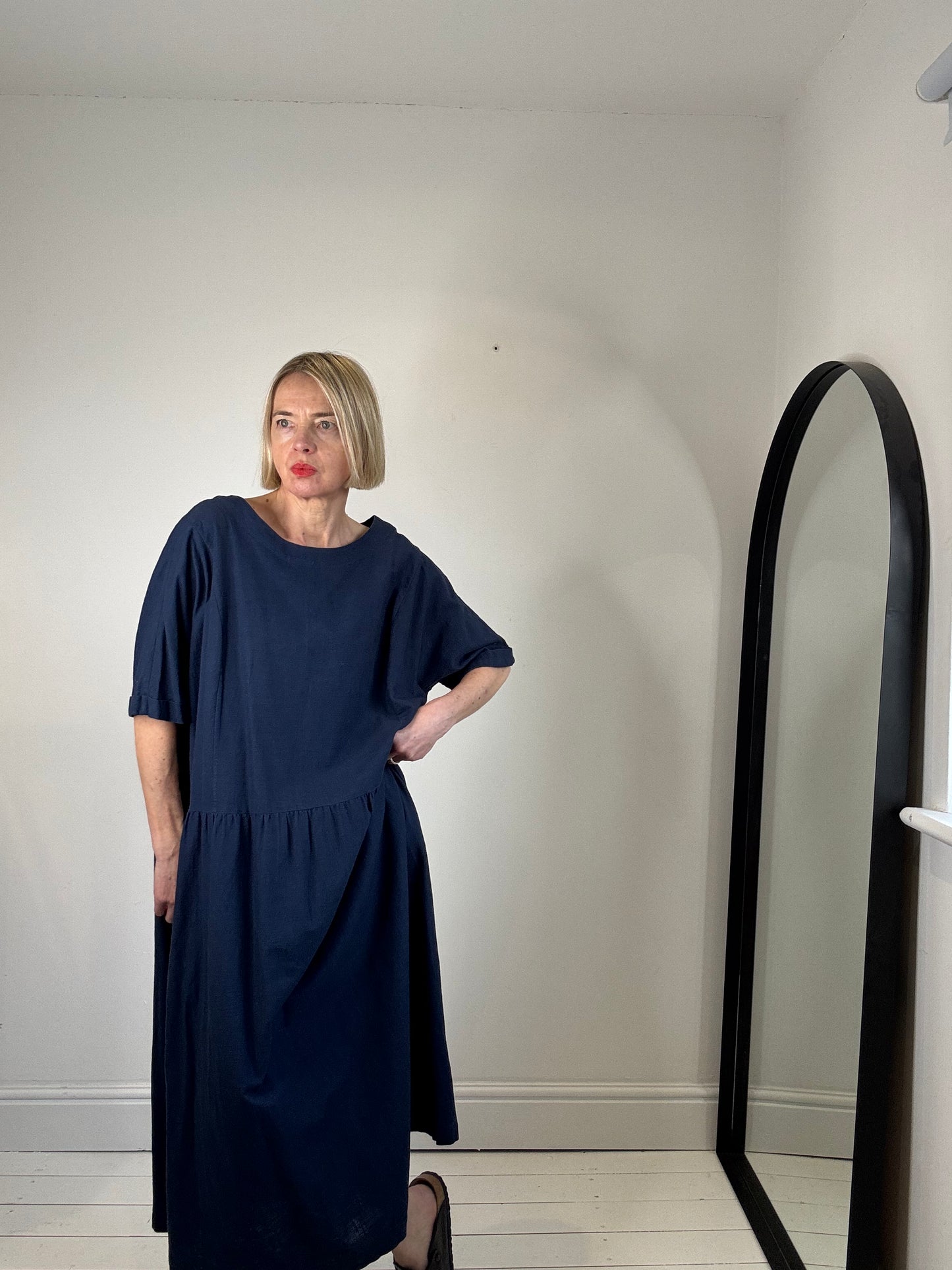 Organic cotton smock dress