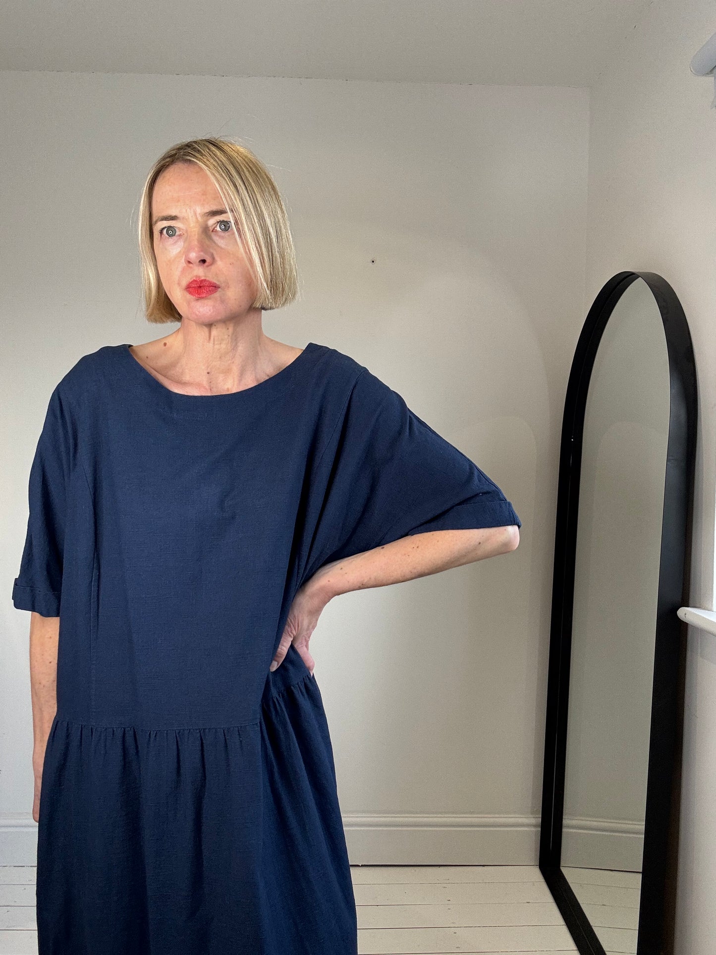 Organic cotton smock dress