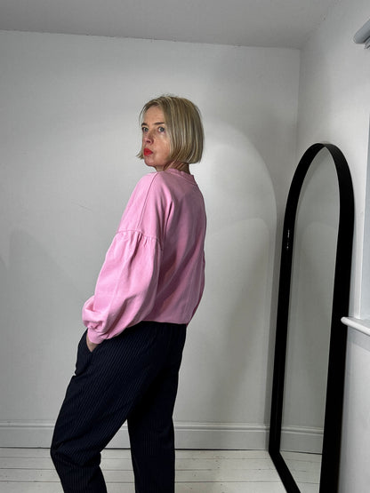 Navy tailored jogger trousers