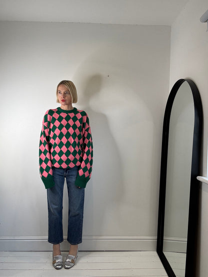 AMI AMALIA Harlequin knit