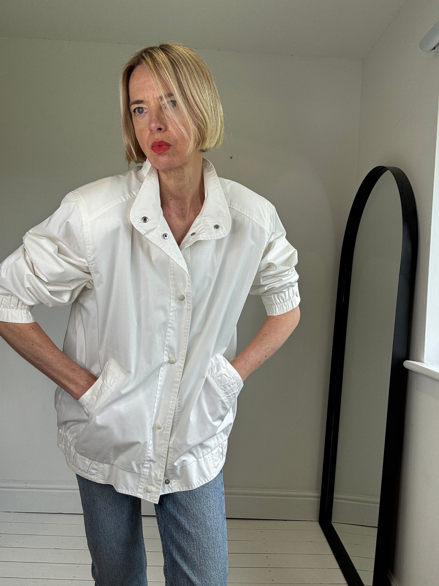 VINTAGE popper windbreaker