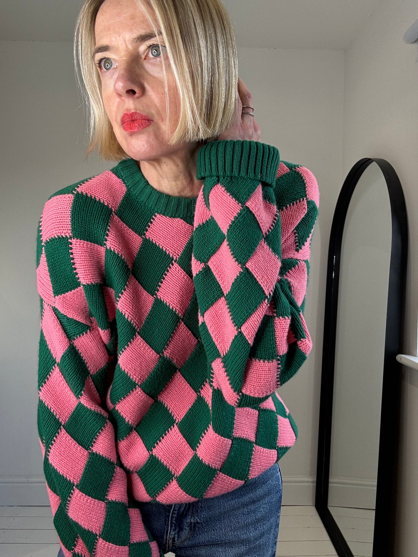 AMI AMALIA Harlequin knit