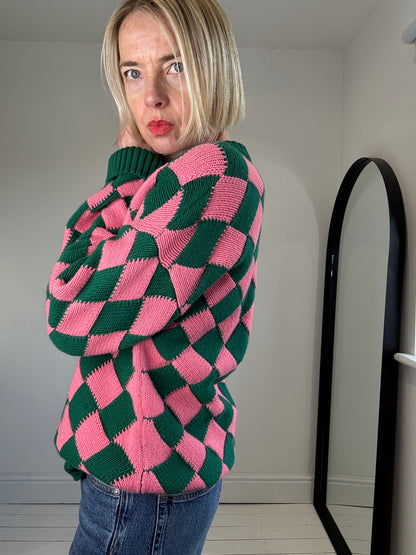 AMI AMALIA Harlequin knit