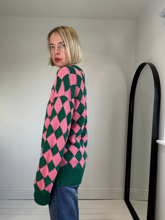 AMI AMALIA Harlequin knit