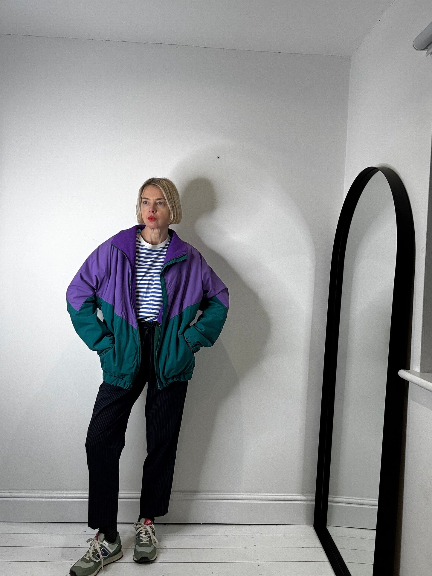 vintage sportswear y2k reversible jacket windbreaker women's outerwear style polarite
