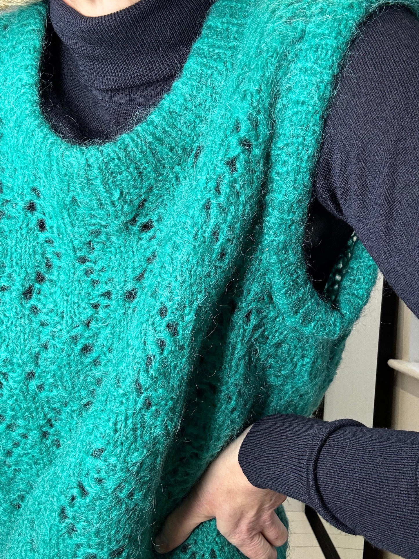 Hand knitted tank