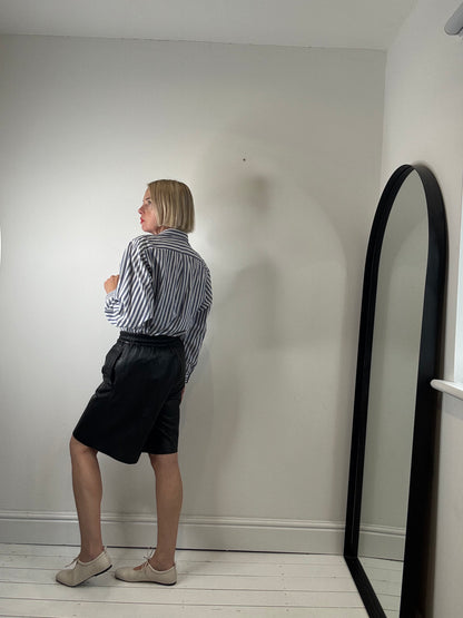 Leather shorts