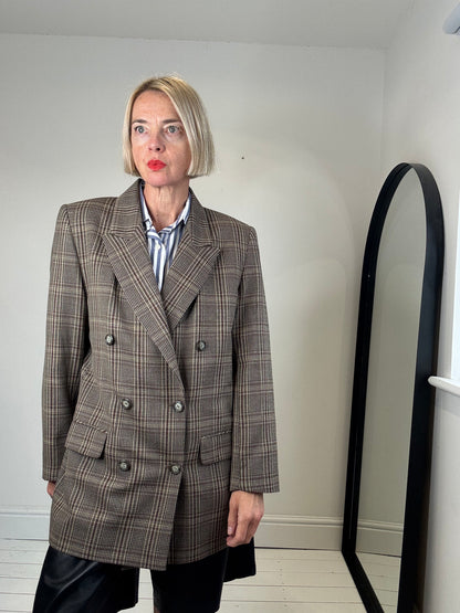 VINTAGE check db blazer