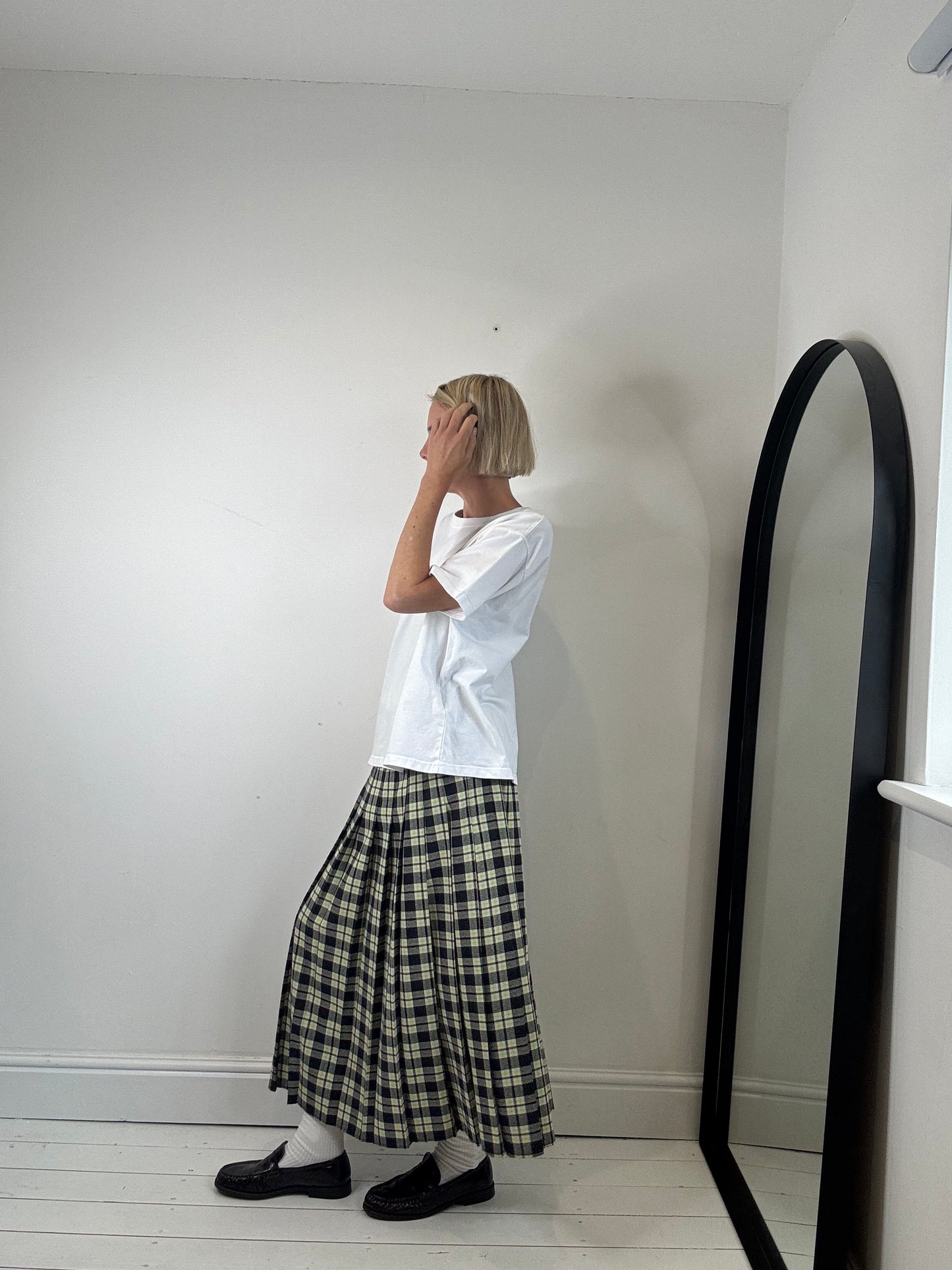 VINTAGE check skirt