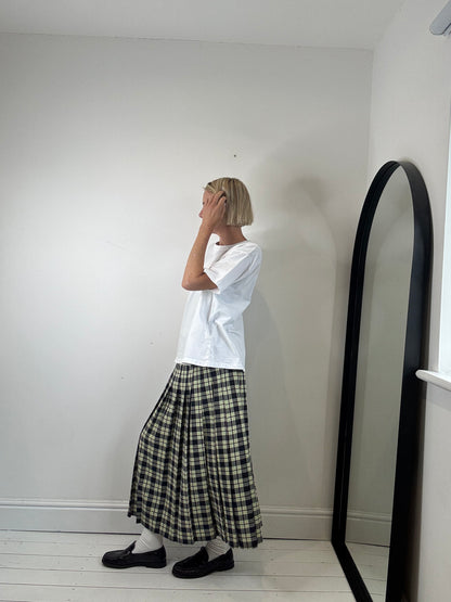 VINTAGE check skirt