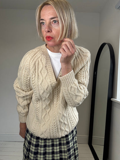 V'neck Arran jumper