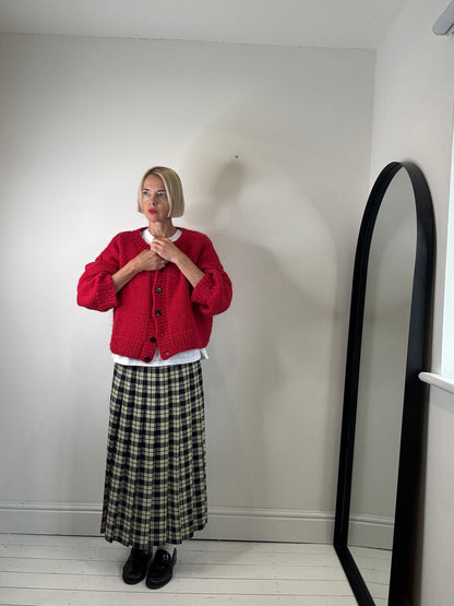 VINTAGE check skirt