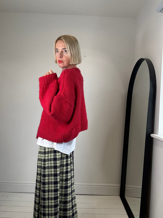 Hand knitted cardigan