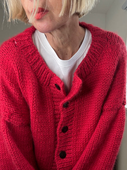 Hand knitted cardigan