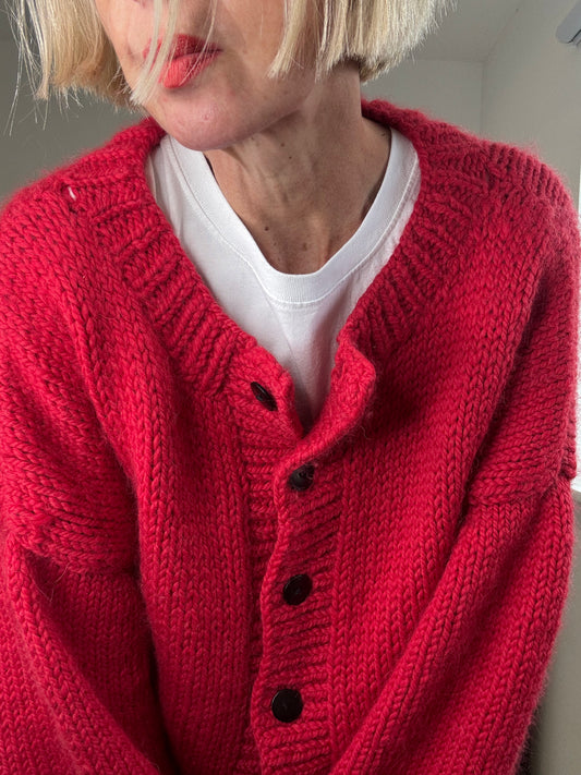 Hand knitted cardigan