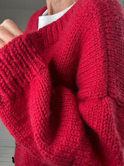 Hand knitted cardigan