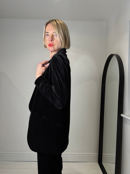 Velvet shawl collar tux suit