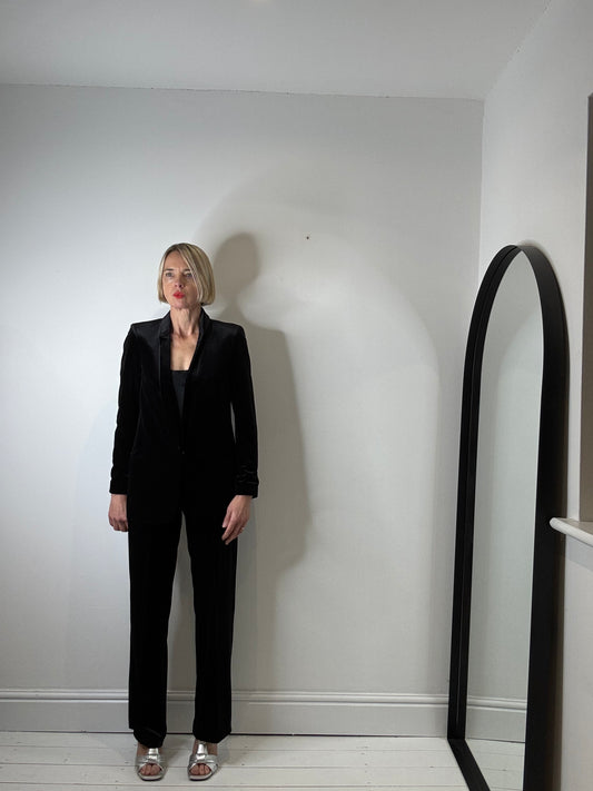 Velvet shawl collar tux suit