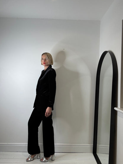 Velvet shawl collar tux suit