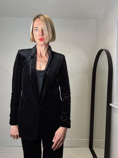 Velvet shawl collar tux suit