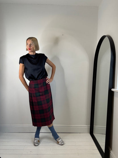 COS satin dropped shoulder silk top