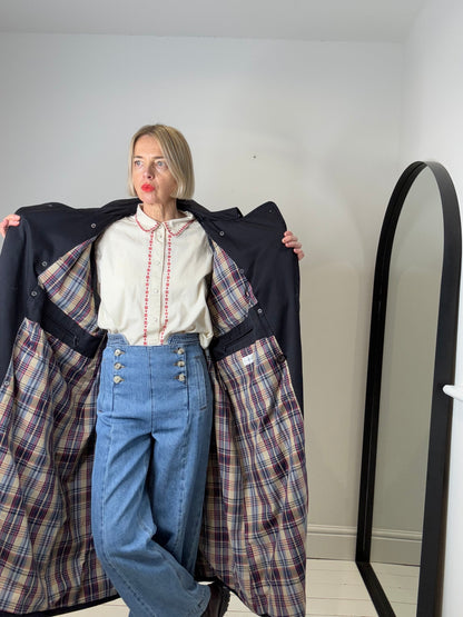 GEORGE ARTHUR DUNN check lined trench