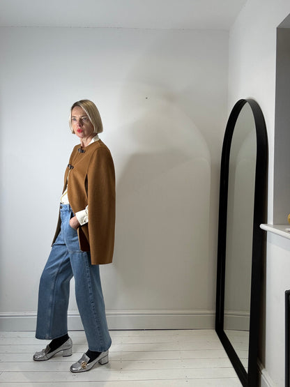 Double Faced Buckle Cape