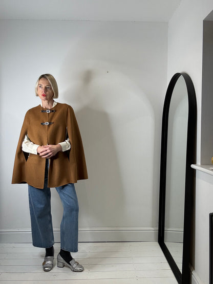 Double Faced Buckle Cape