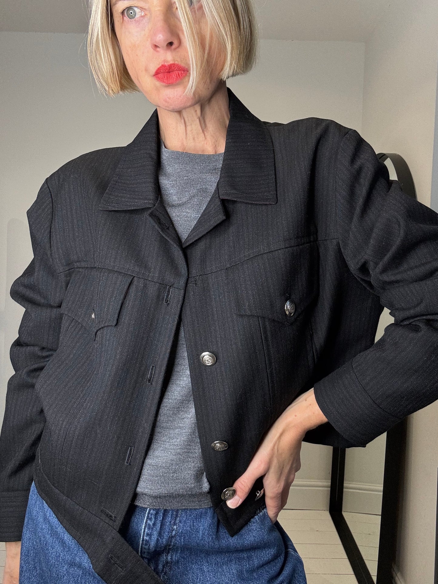 MULBERRY military style short jacket for women