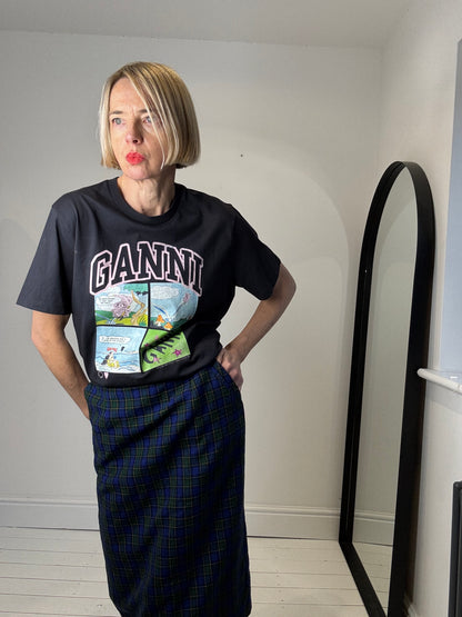 ganni motif t;shirt tee womens 
