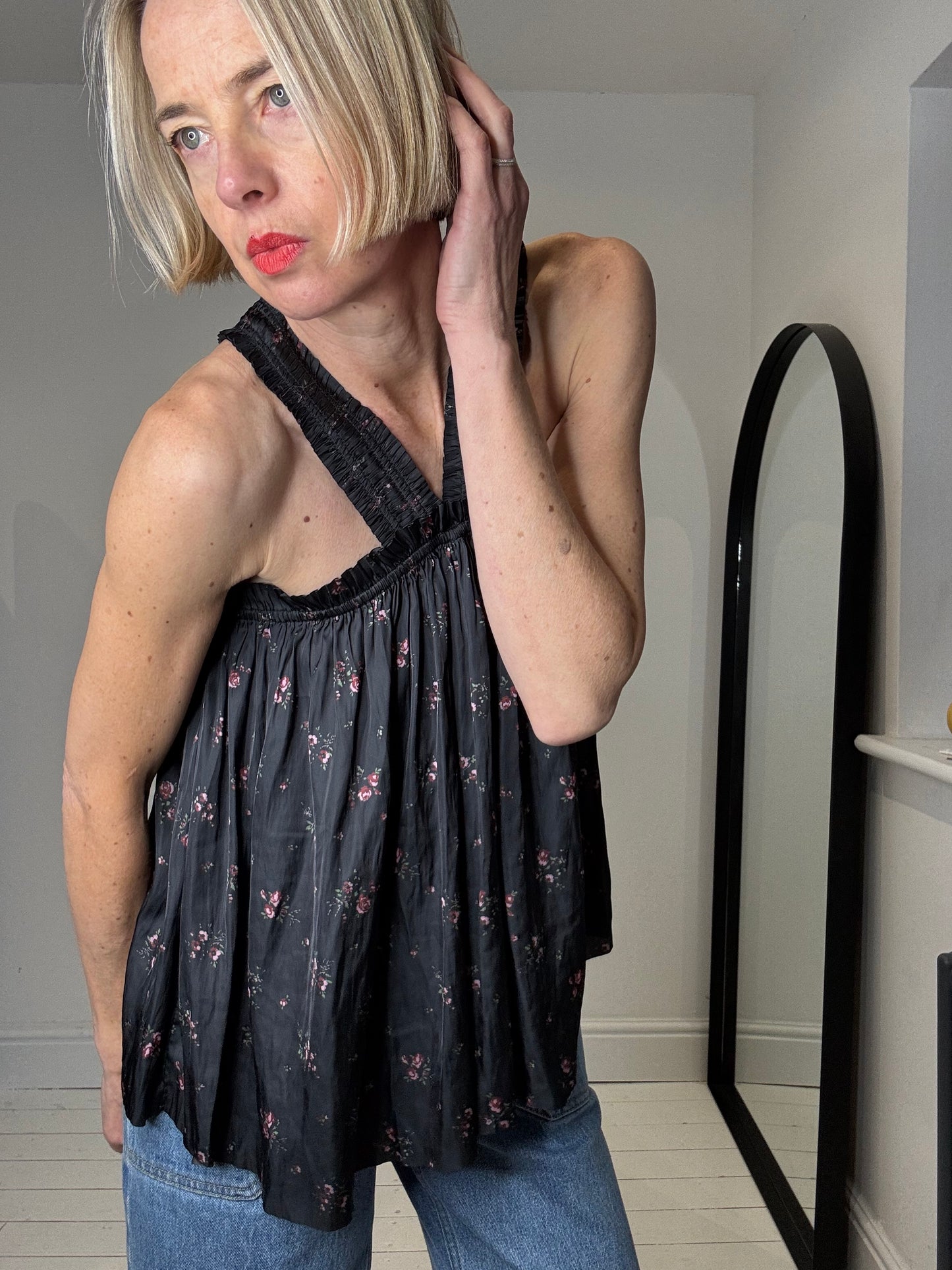 ULLA JOHNSON Margot halter strap top