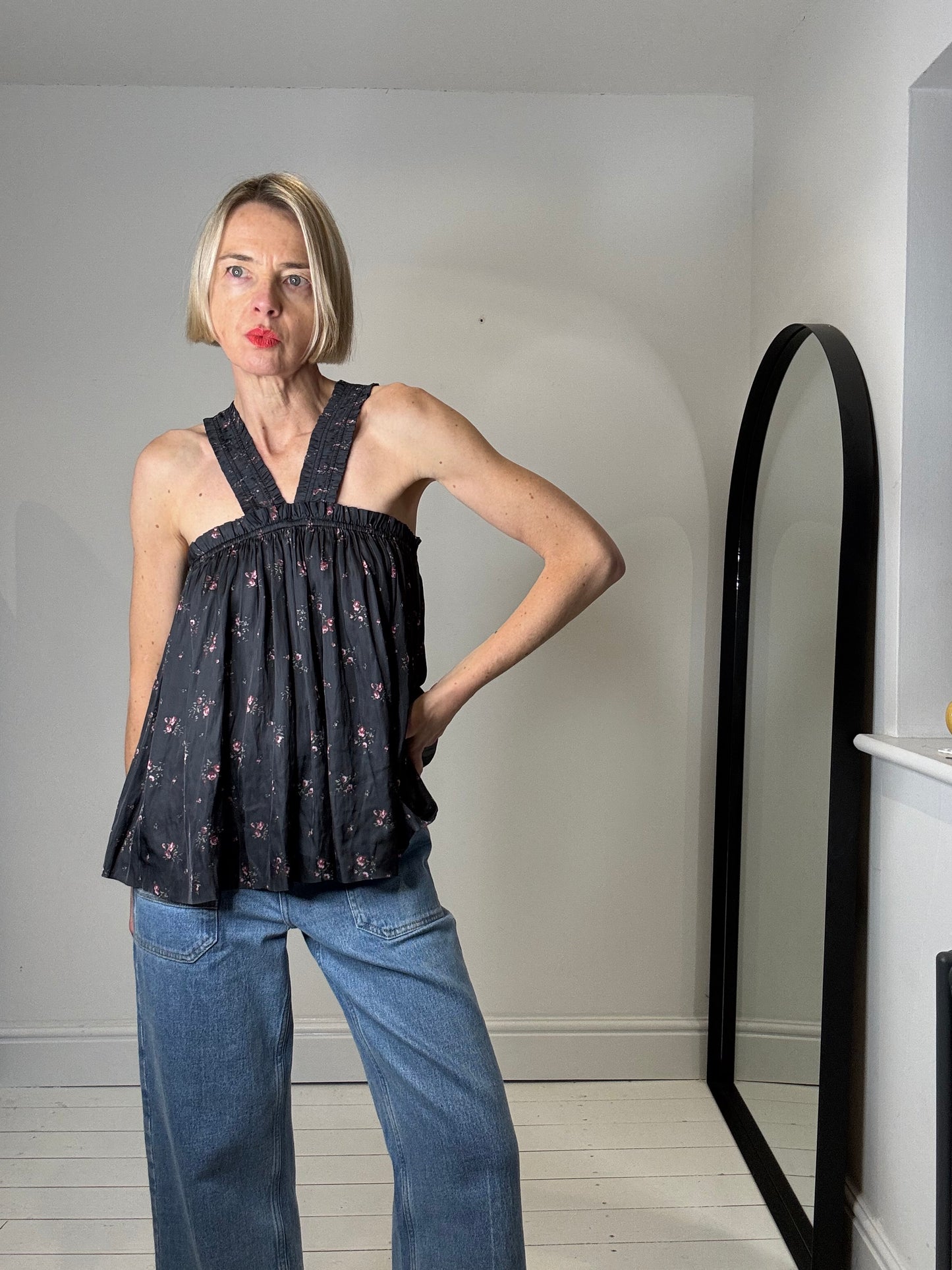 ULLA JOHNSON Margot halter strap top