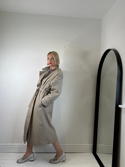 VINTAGE double breasted trench coat