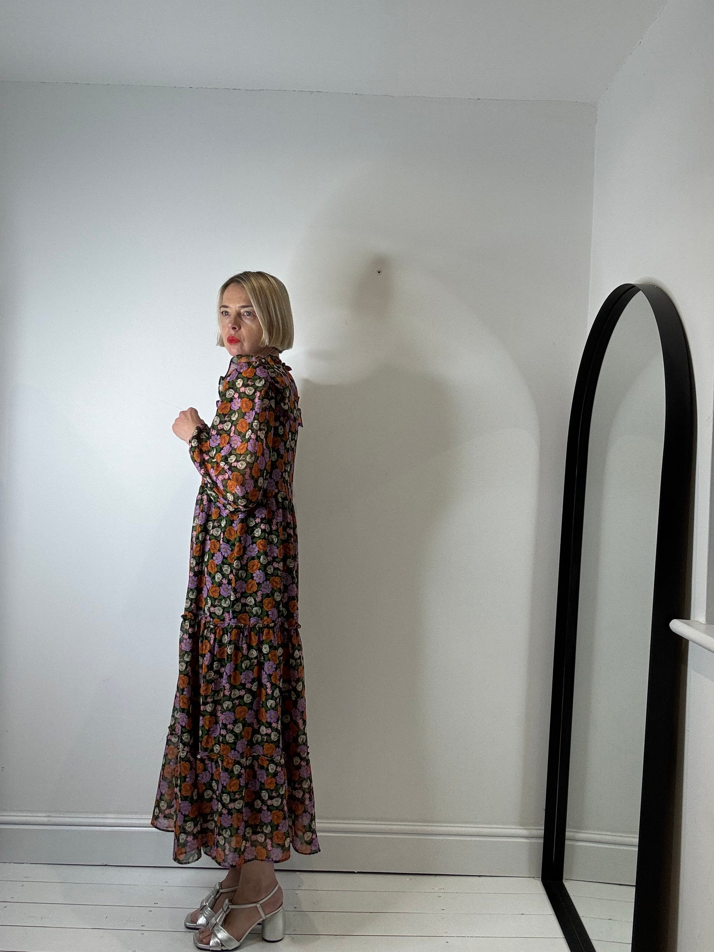 NEW floral midi dress