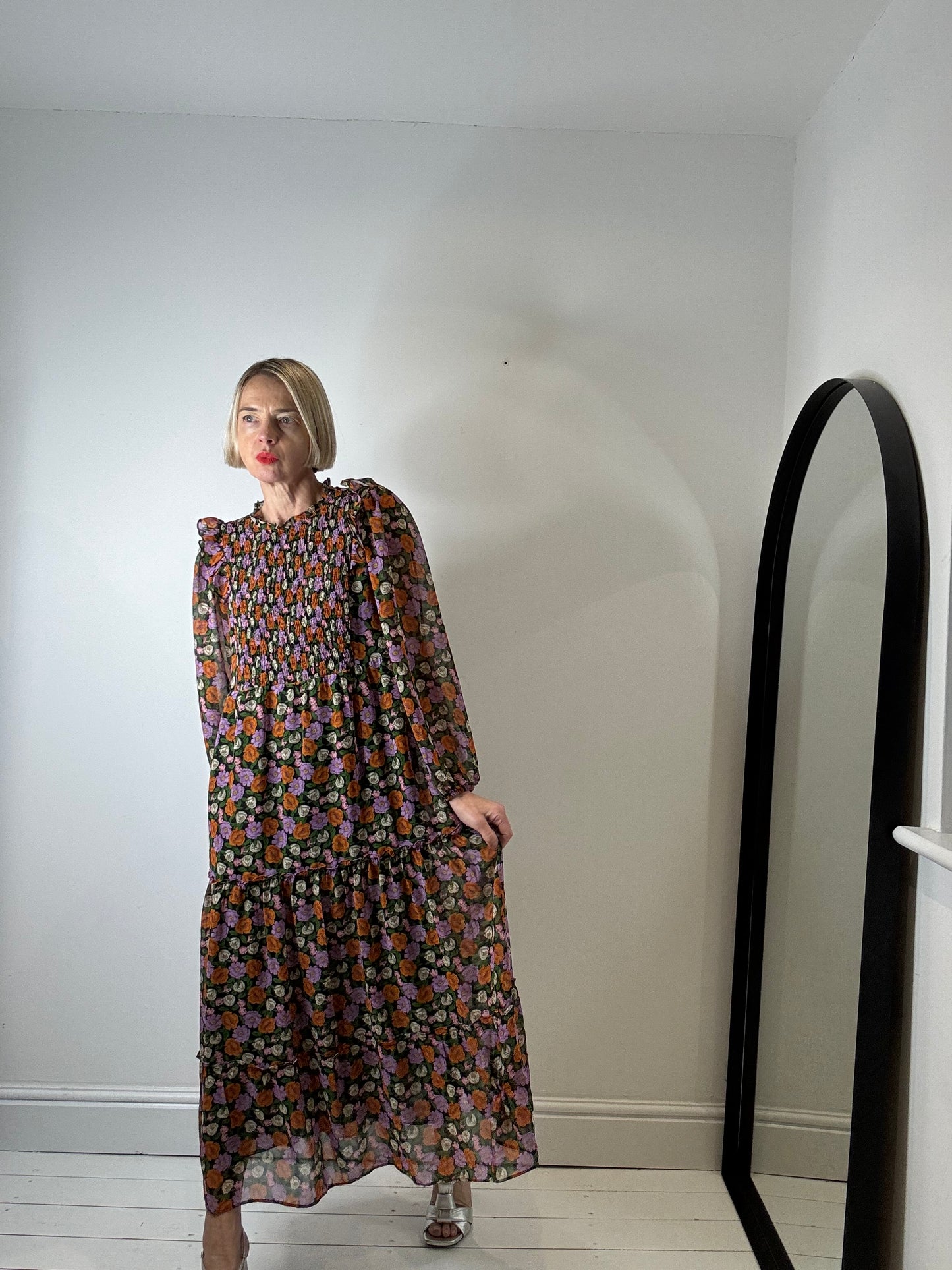 NEW floral midi dress