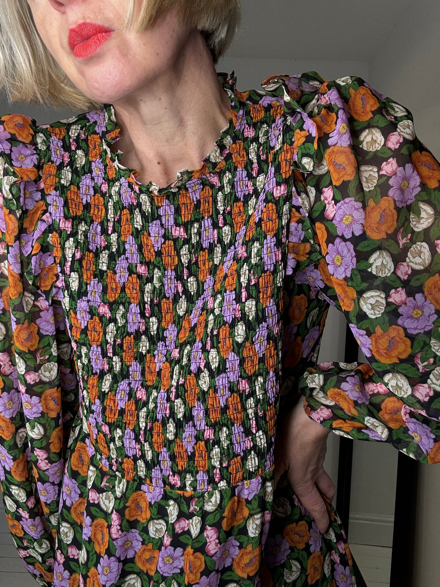 NEW floral midi dress