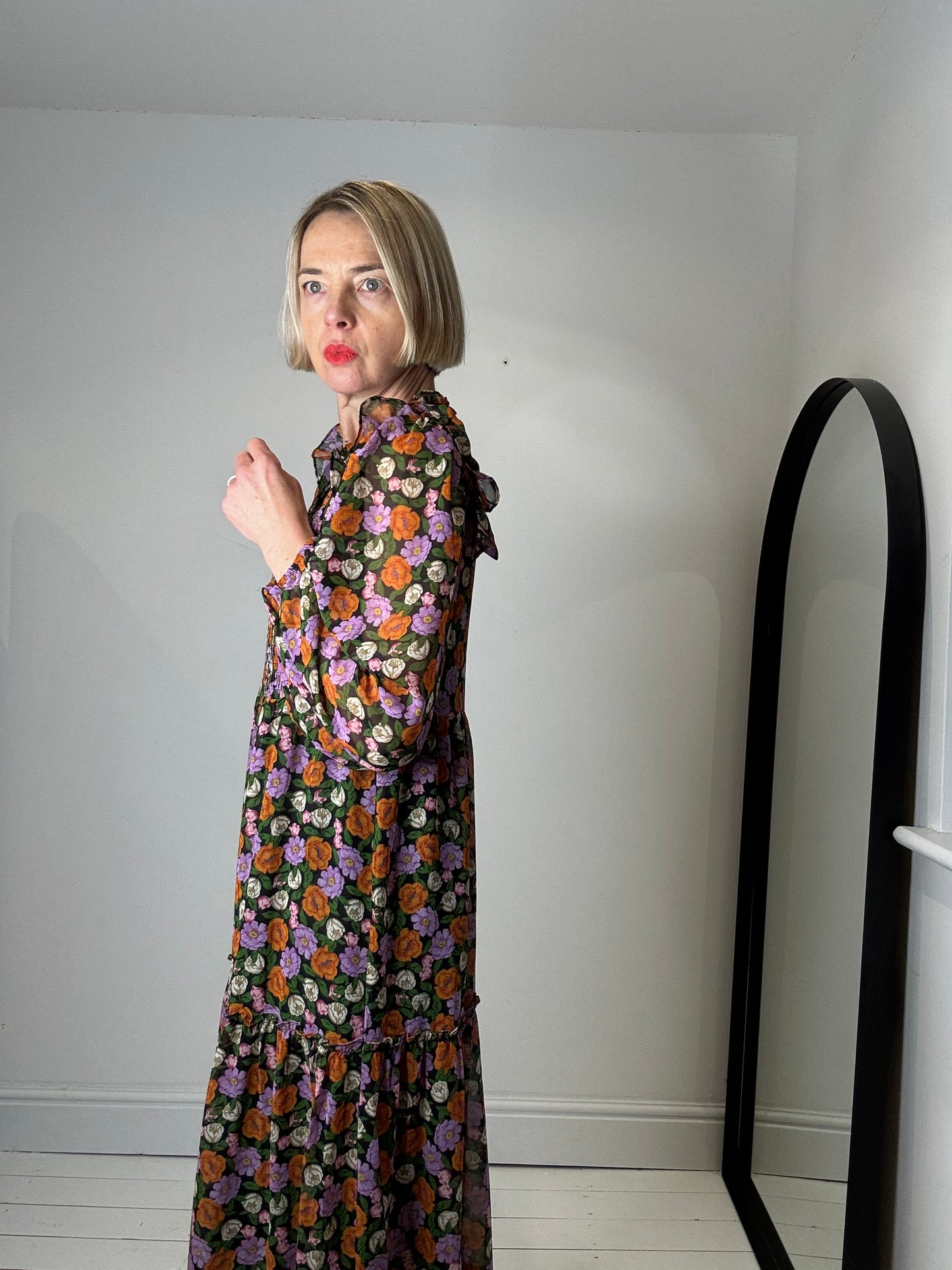 NEW floral midi dress