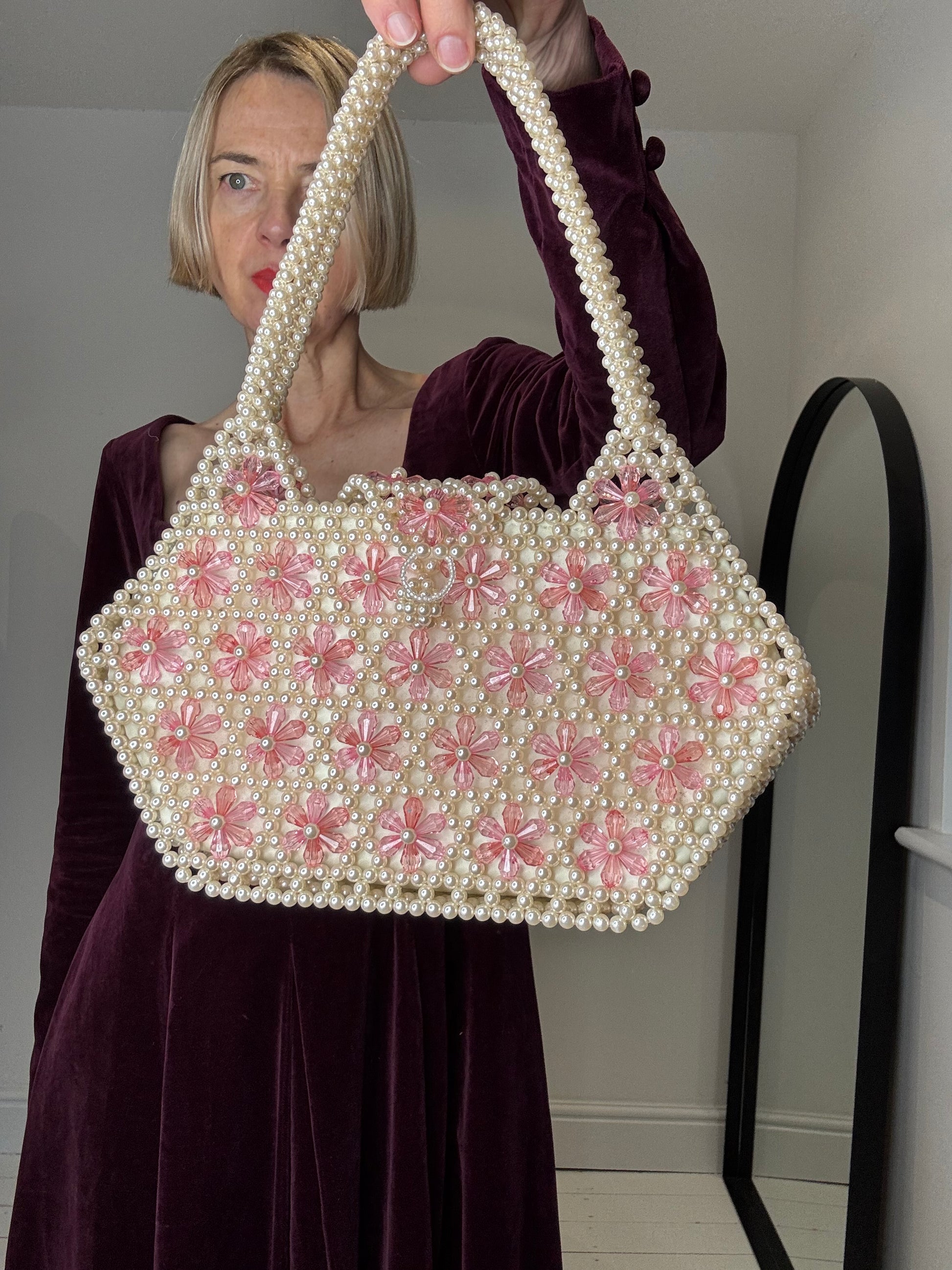 preloved 3D flower bag for women
