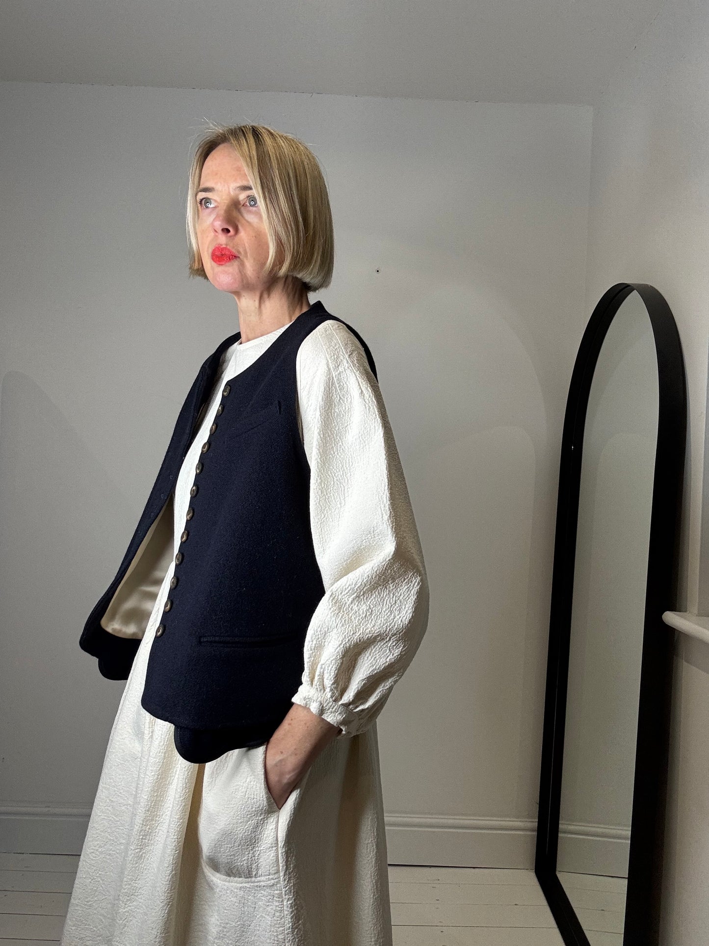 &DAUGHTER Rosalie organic cotton jacquard midi dress