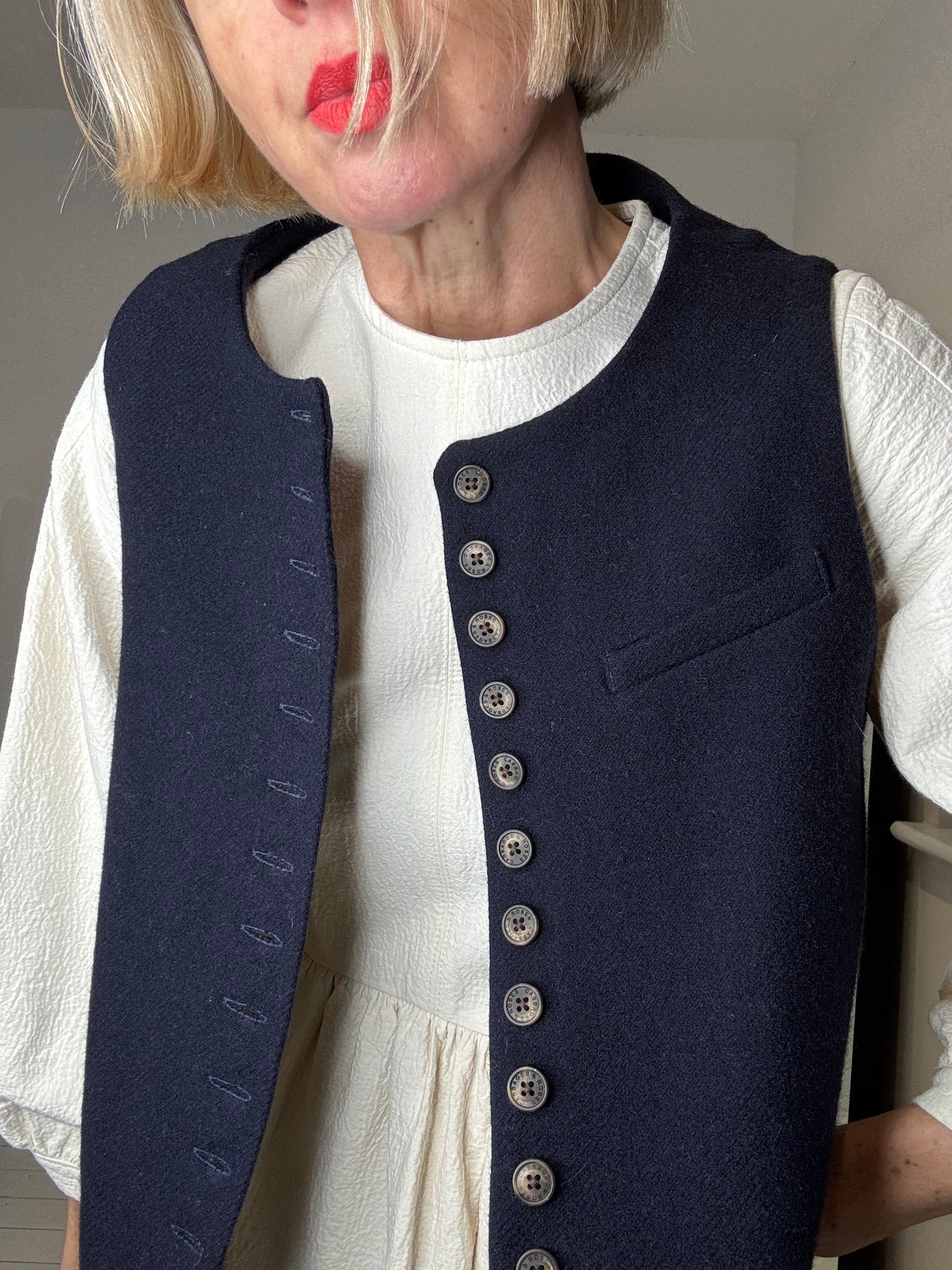 Cabbages & Roses wool waistcoat