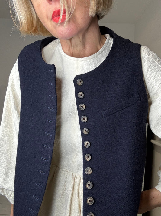 Cabbages & Roses wool waistcoat